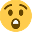 Émoji astonished face