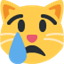 Émoji crying cat face