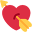 Émoji heart with arrow