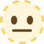Émoji dotted line face