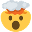 Émoji shocked face with exploding head