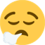 Émoji face exhaling