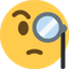 Émoji face with monocle