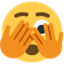 Émoji face with peeking eye