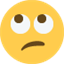 Émoji face with rolling eyes