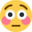 Émoji flushed face