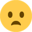 Émoji frowning face with open mouth