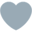 Émoji grey heart