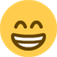 Émoji grinning face with smiling eyes