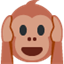 Émoji hear-no-evil monkey