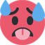 Émoji overheated face