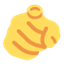 Émoji index pointing at the viewer