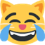 Émoji cat face with tears of joy