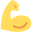 Émoji flexed biceps