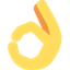 Émoji ok hand sign