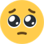 Émoji face with pleading eyes