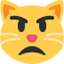 Émoji pouting cat face