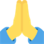 Émoji person with folded hands