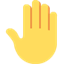 Émoji raised back of hand