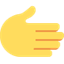 Émoji rightwards hand