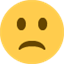 Émoji slightly frowning face