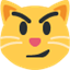 Émoji cat face with wry smile
