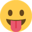 Émoji face with stuck-out tongue