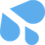 Émoji splashing sweat symbol