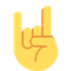 Émoji sign of the horns