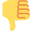 Émoji thumbs down sign