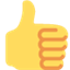 Émoji thumbs up sign