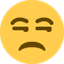 Émoji unamused face