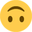 Émoji upside-down face