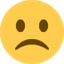 Émoji frowning face