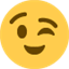 Émoji winking face