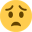 Émoji worried face