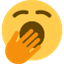 Émoji yawning face