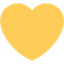 Émoji yellow heart